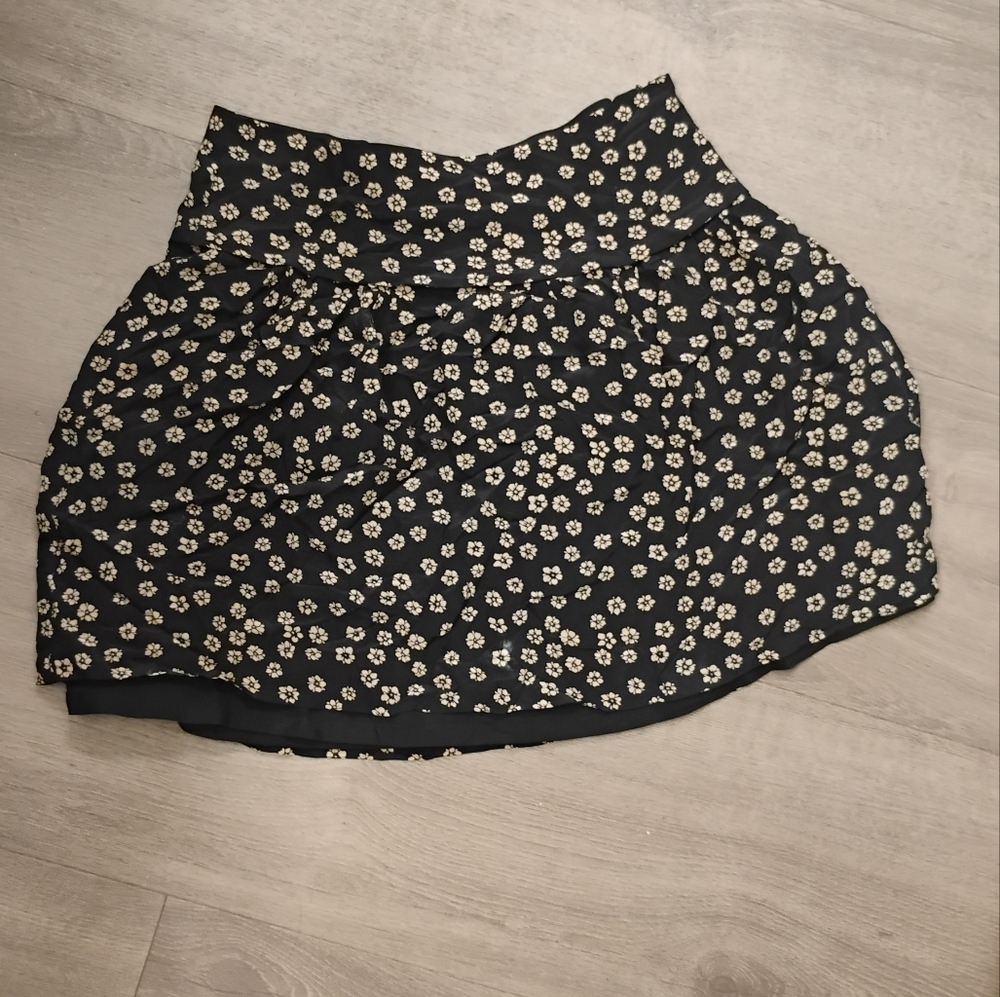 Madewell Womens Floral Print Silk Mini Skirt Sz 0